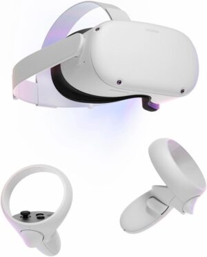 Oculus Newest Quest 2 Gmaing VR Headset 128GB Set - Advanced All-in-One Virtual Reality Headset Cover Set, White